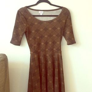 Lularoe “Nicole” Dress, XS